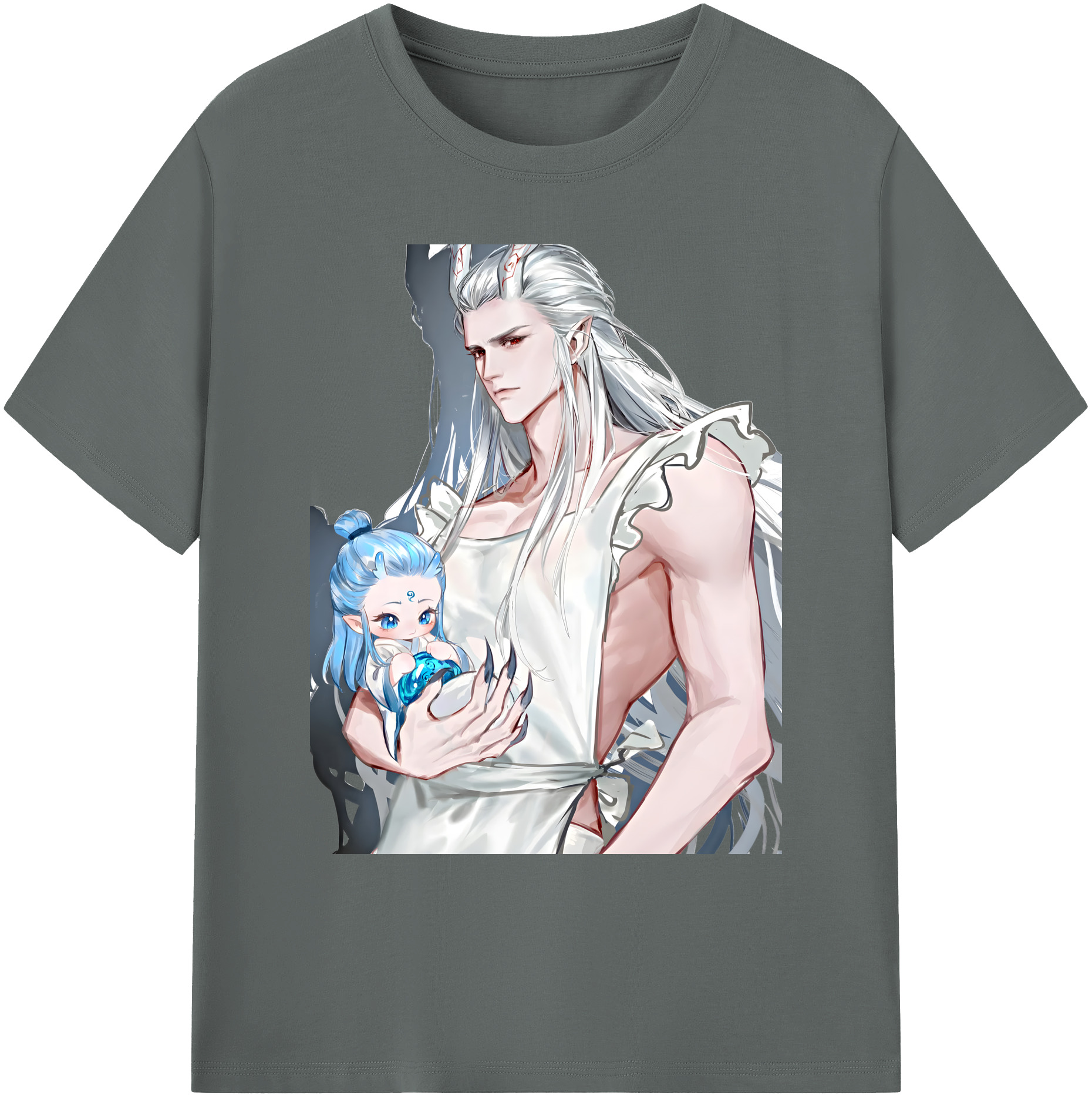 （画像用） Ne Zha 2 ナタ 魔童の大暴れ 綿100％ メンズ半袖Tシャツ｜肌触りやわらか＆通気性